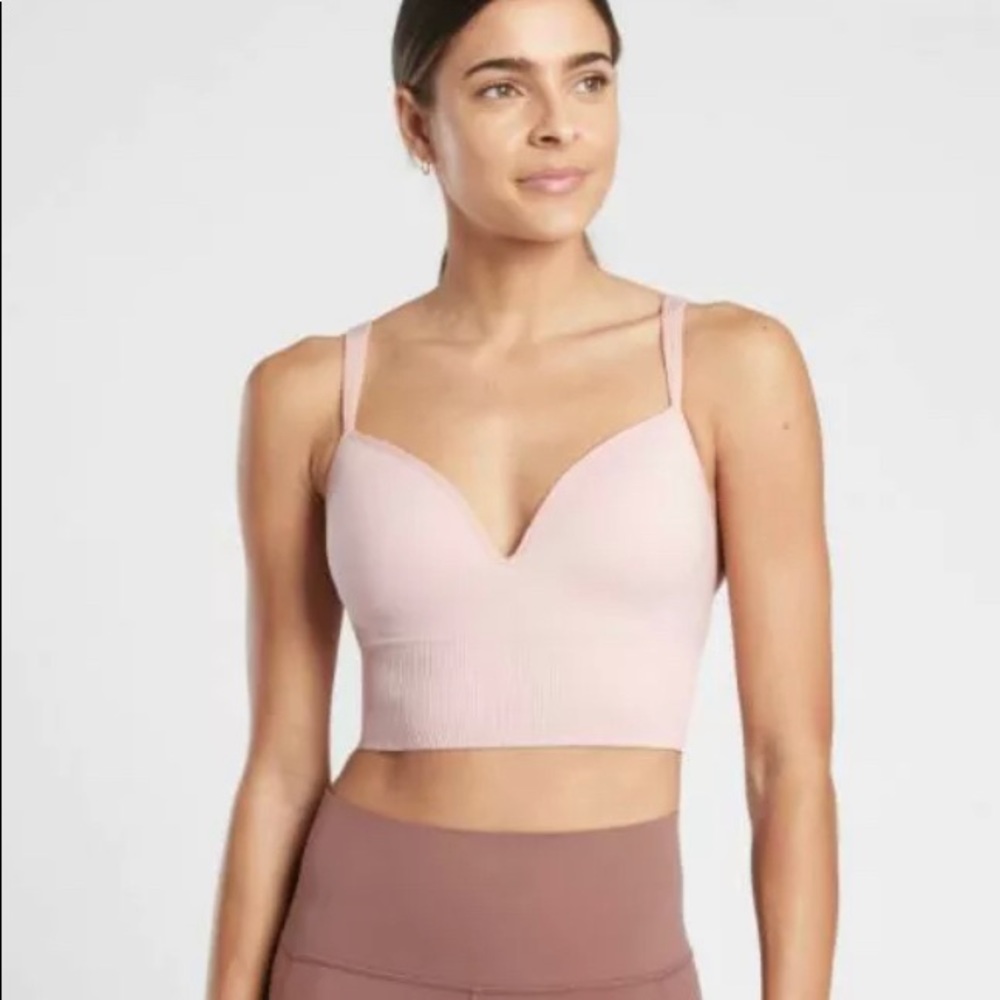 NWT Athleta Embrace Bra A-C Medium Orchid Pink